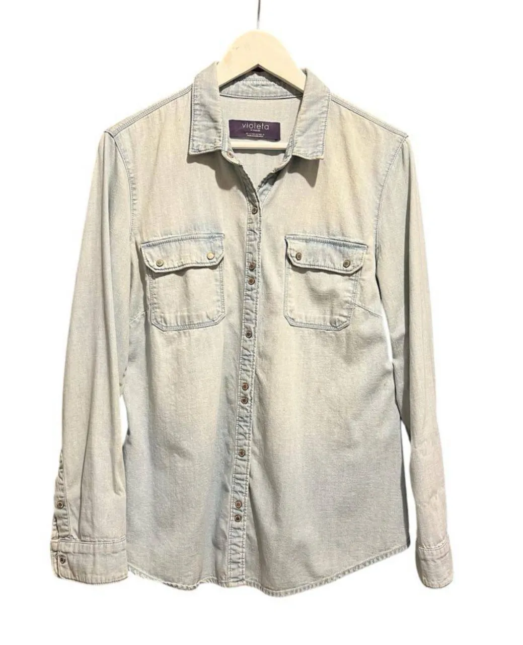 Camisa Violeta by MANGO - imagen 1