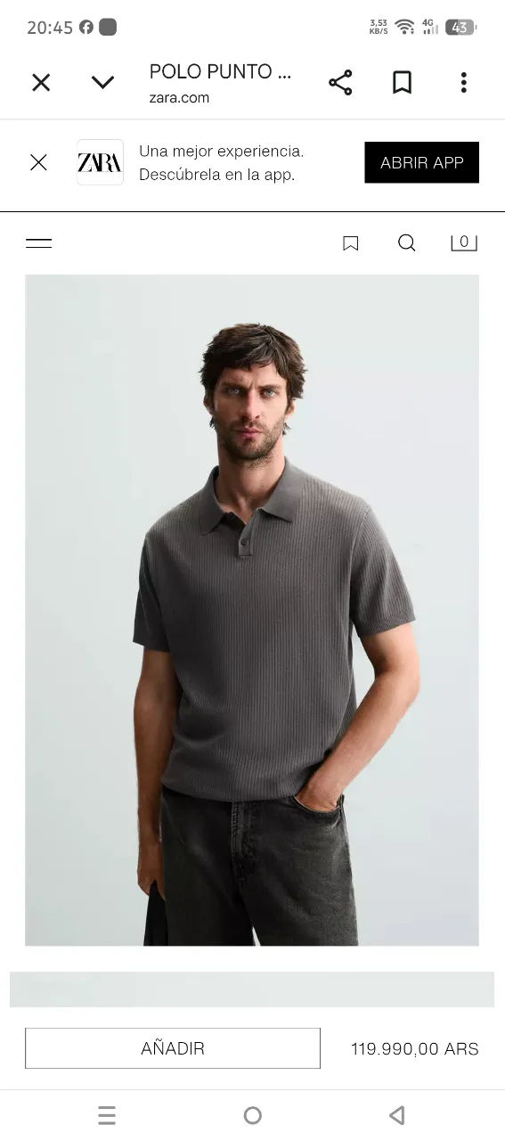 Remera Zara - imagen 1