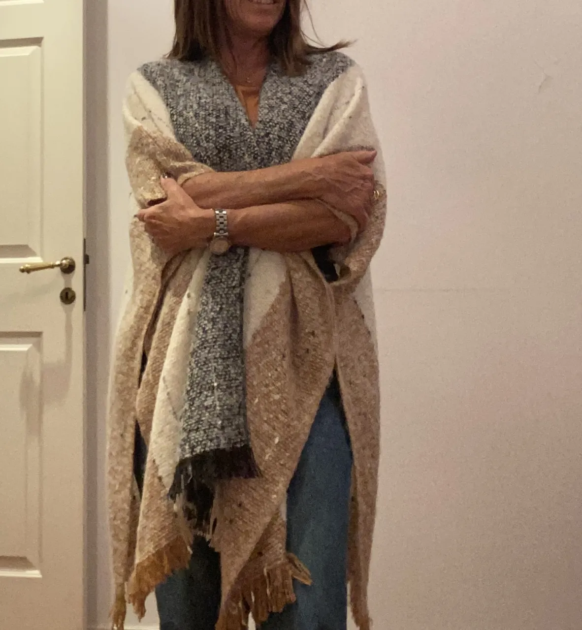Poncho Pashmina marca importada - imagen 4