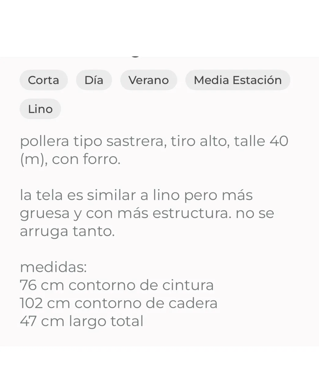Pollera Vintage - imagen 6