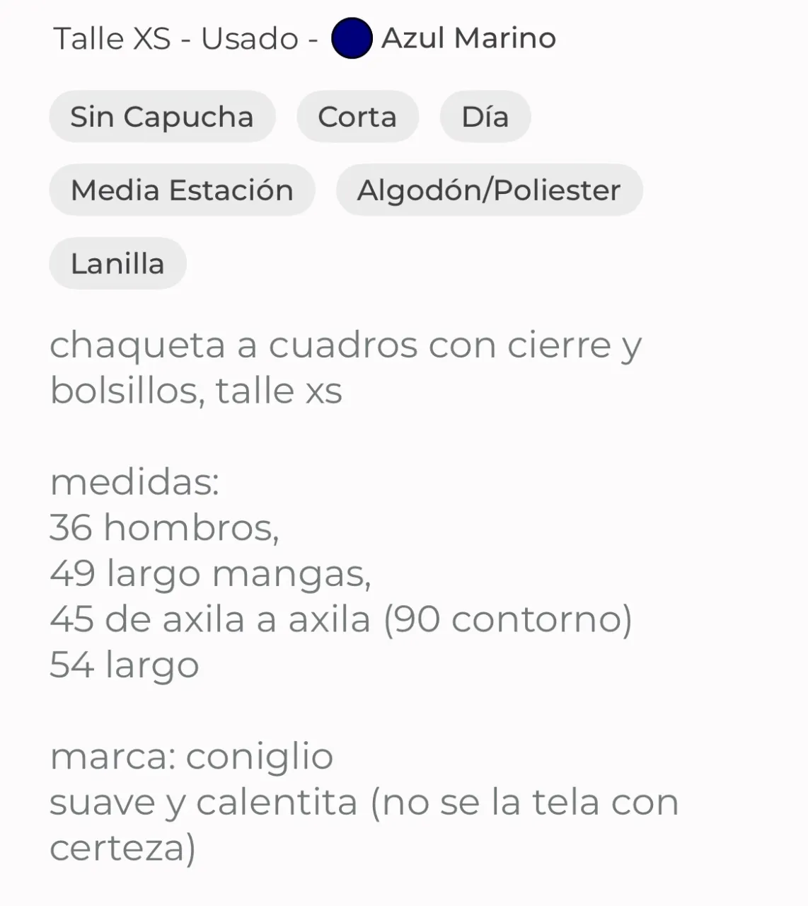 Campera Coniglio - imagen 4