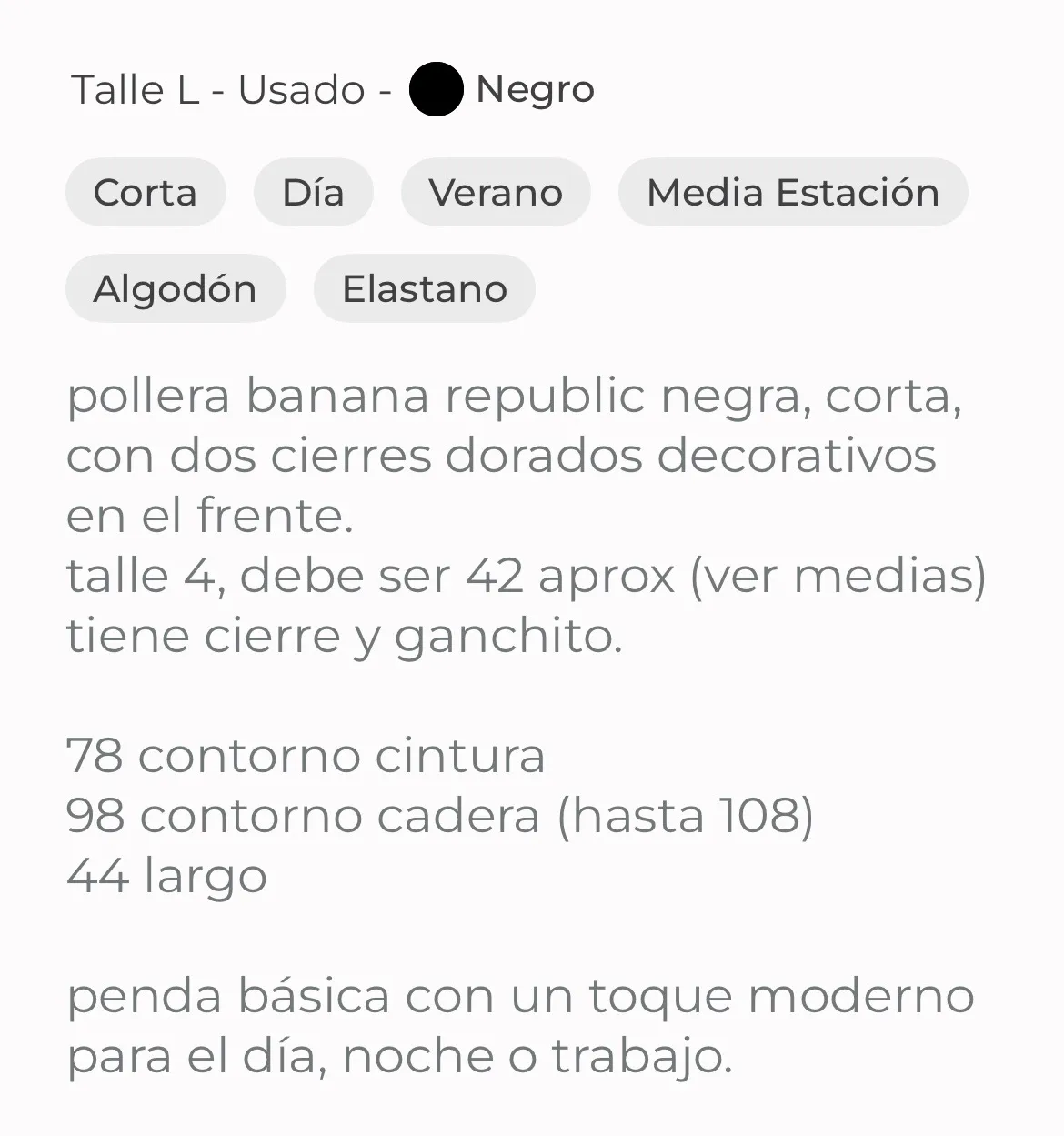 Pollera Banana Republic - imagen 7