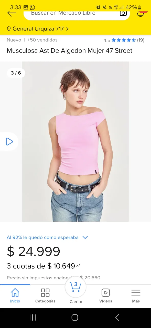 Musculosa 47 Street - imagen 3