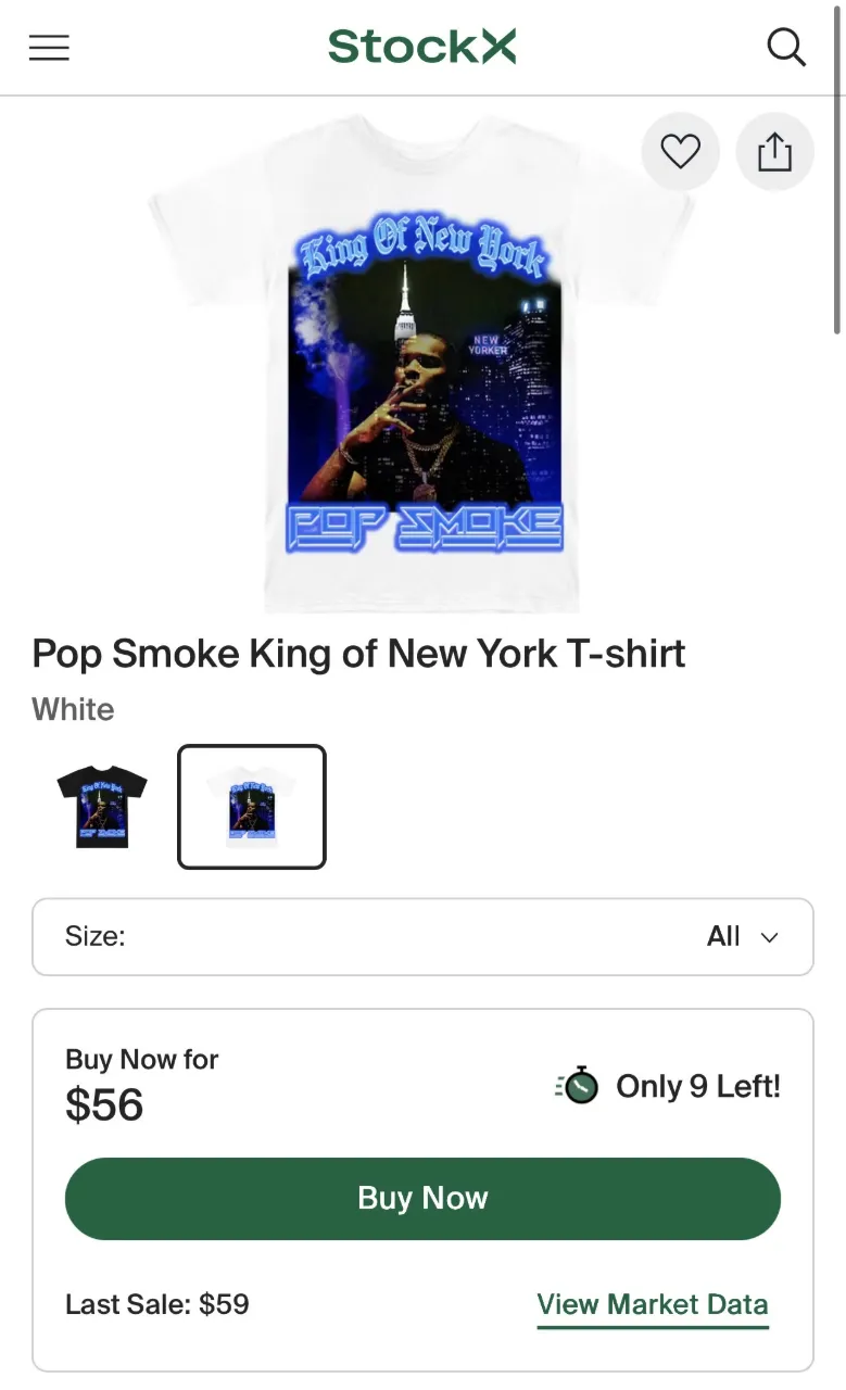 Remera Pop smoke - imagen 3