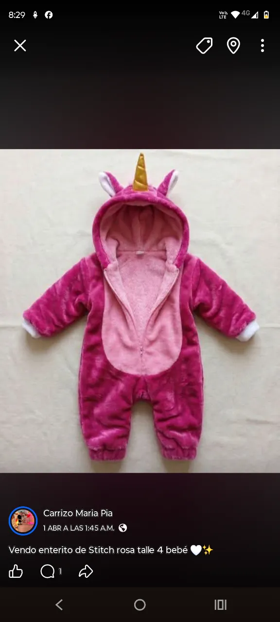 Pijama de una pieza A+