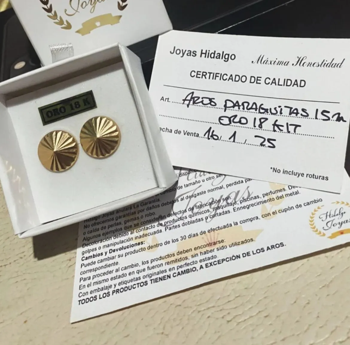 Aros Oro - imagen 1