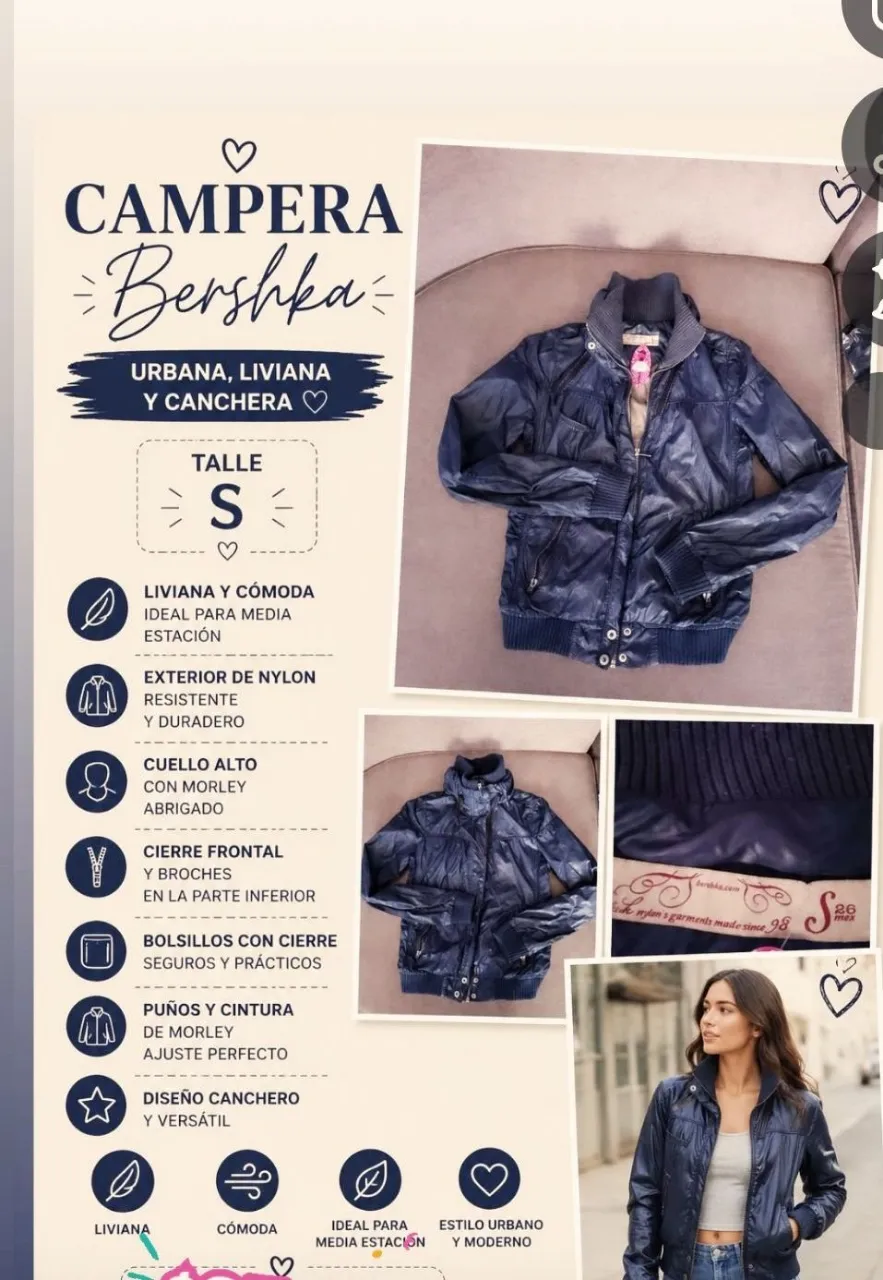 Campera Bershka - imagen 1