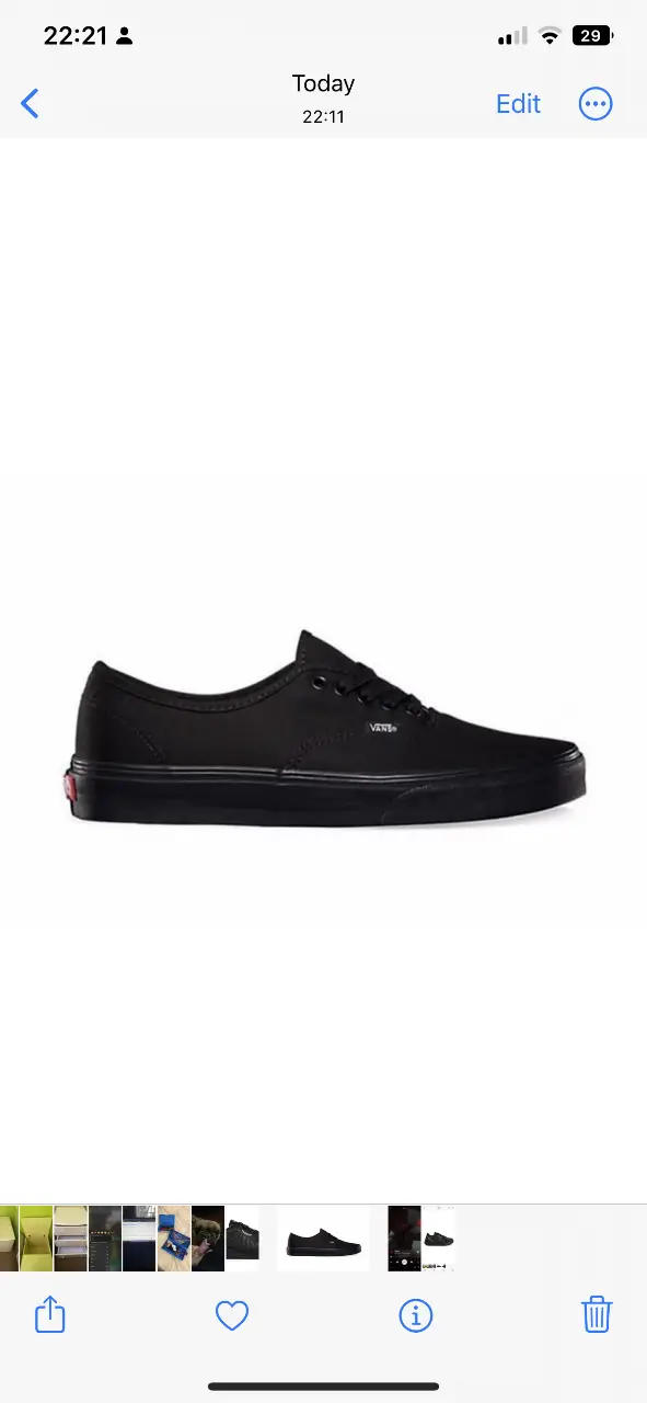 Vans Authentic negras. Nuevas con etiqueta. Talle 7 US de mujer, 5.5 US de hombre. (37 EUR) Unisex. Clásicas y versátiles para cualquier look.