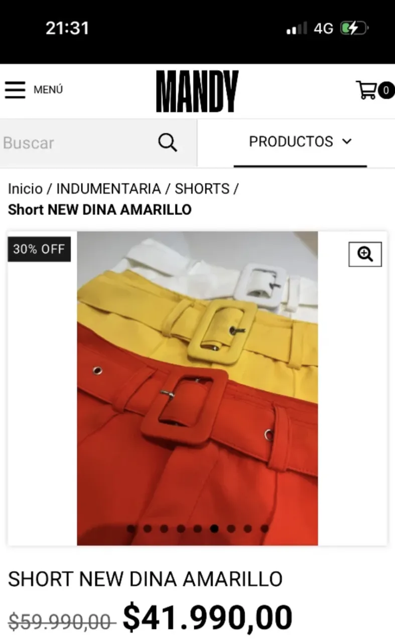 Short MANDY - imagen 4