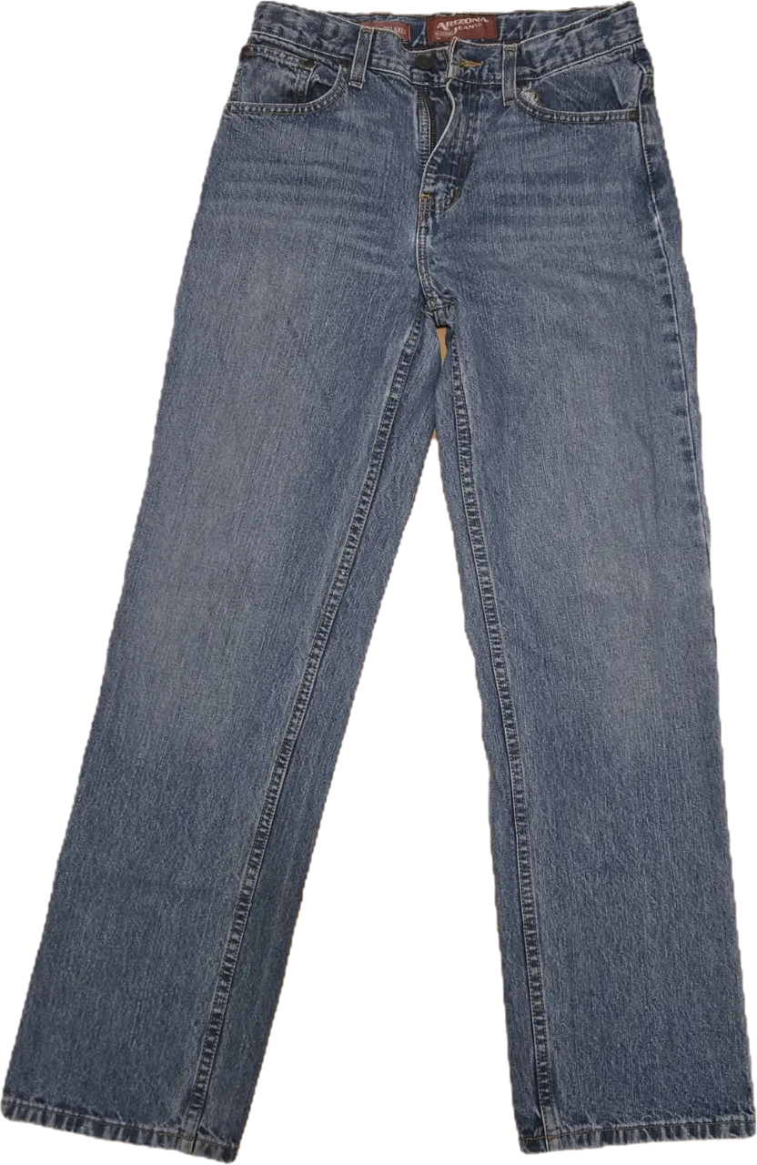 VINTAGE✨️Jeans de corte recto, color azul. Cuentan con cierre y botón.