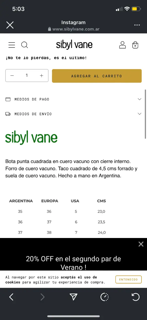 Botines Sibyl Vane - Vista 6