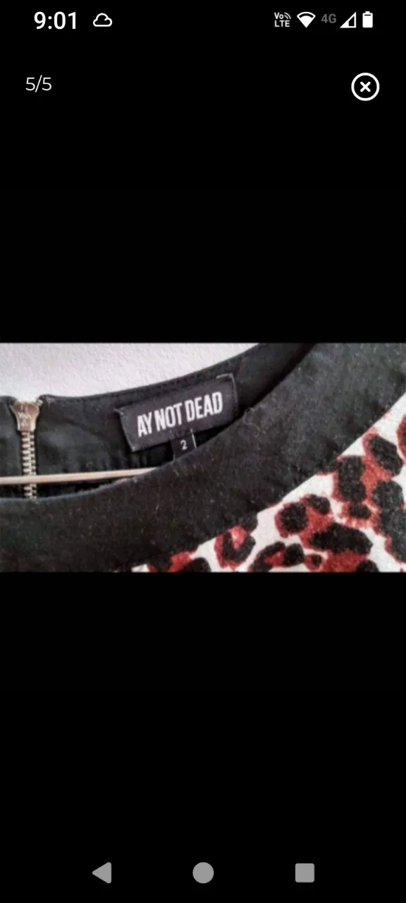 Vestido Ay Not Dead - imagen 5