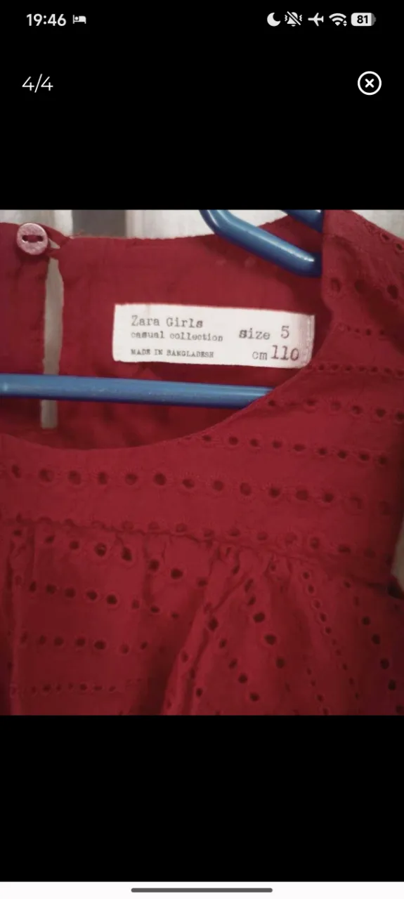 Vestido corto Zara Girls - Vista 3
