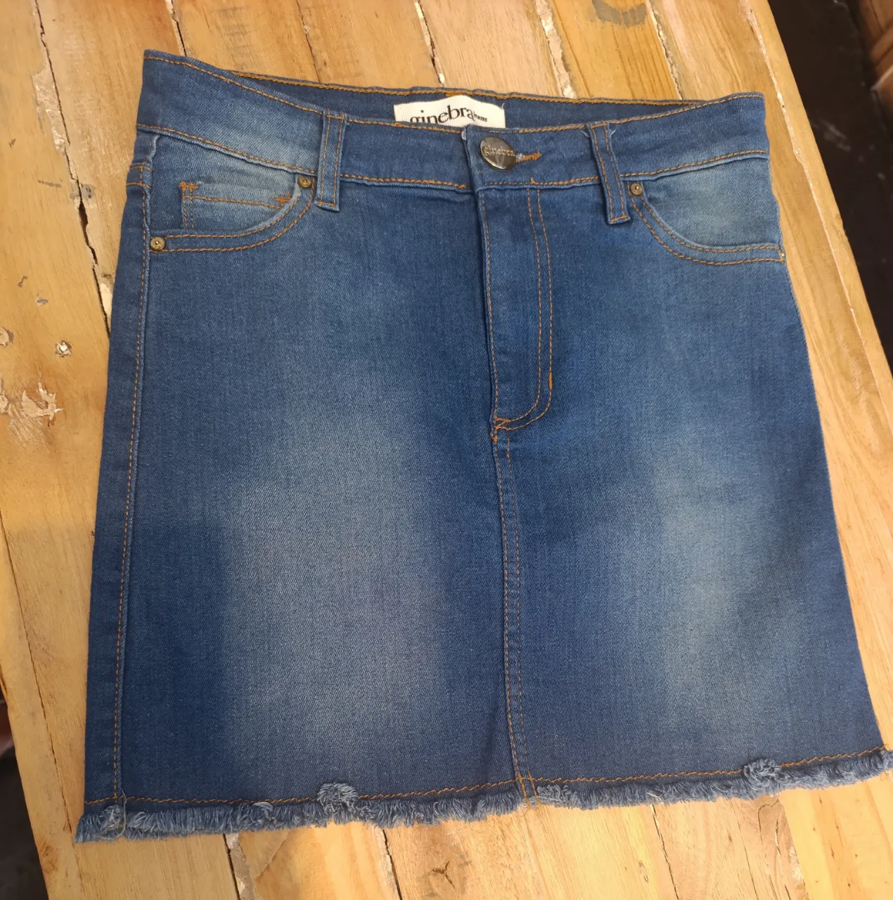 Pollera ginebra jeans - imagen 1