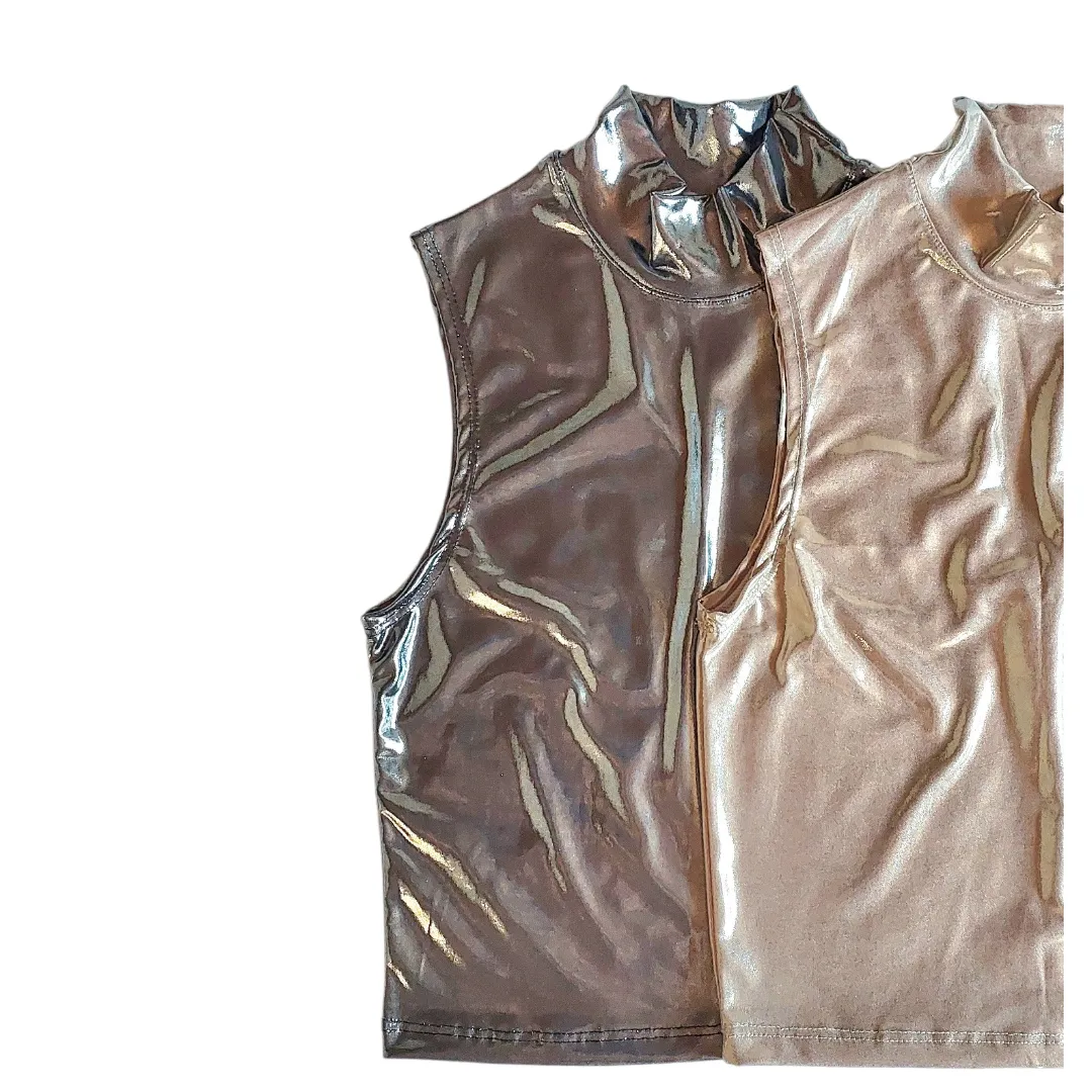 Remera Set 2 musculosas con cuello alto - imagen 1