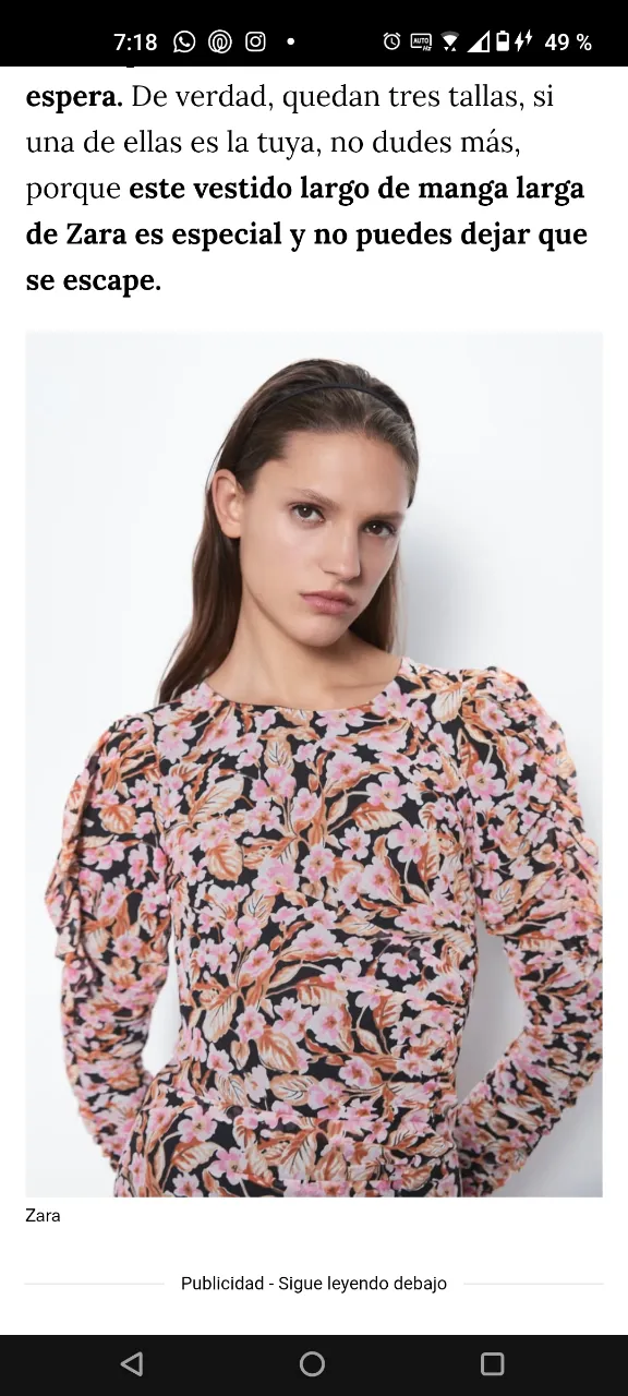 Vestido Zara - imagen 1