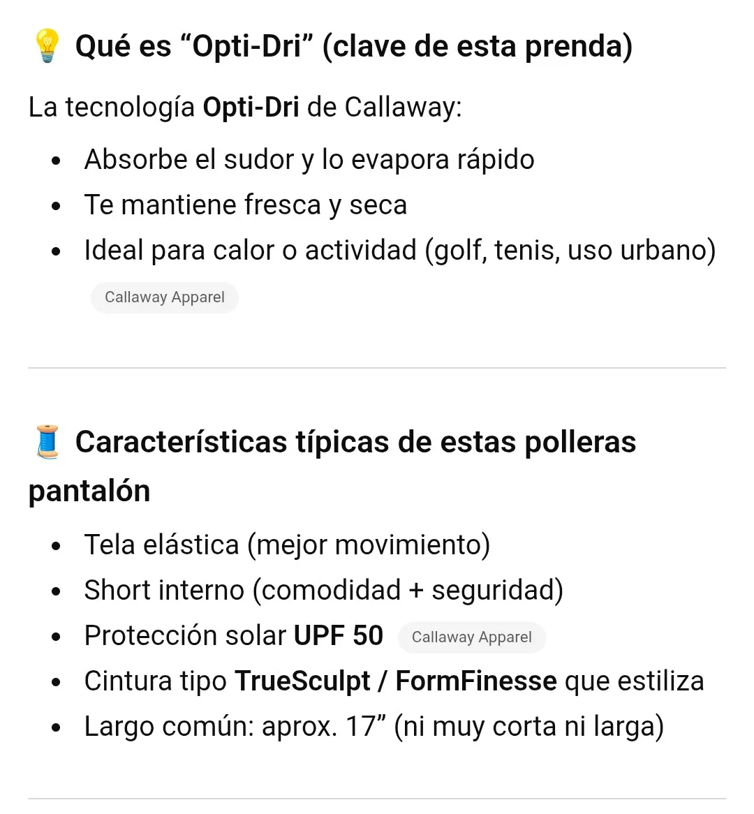 Pollera Callaway - imagen 6