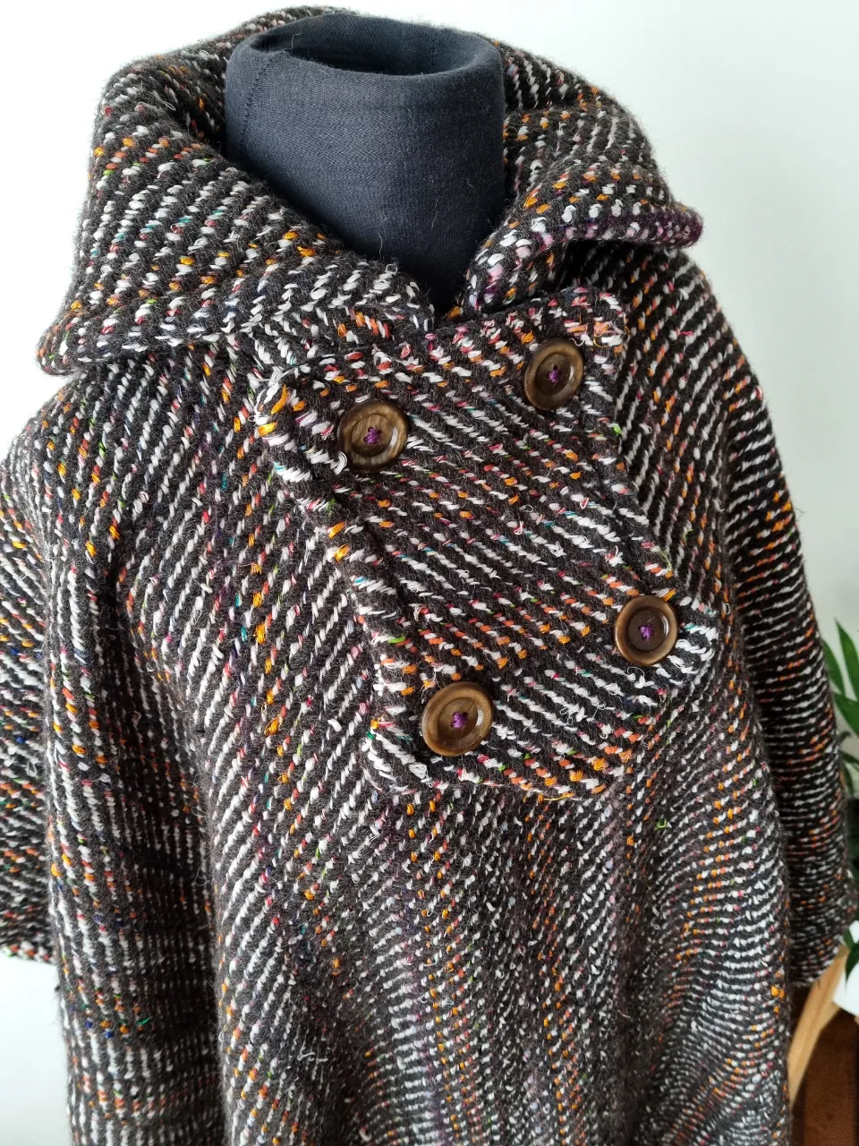 Poncho Tejido artesanal - Vista 3