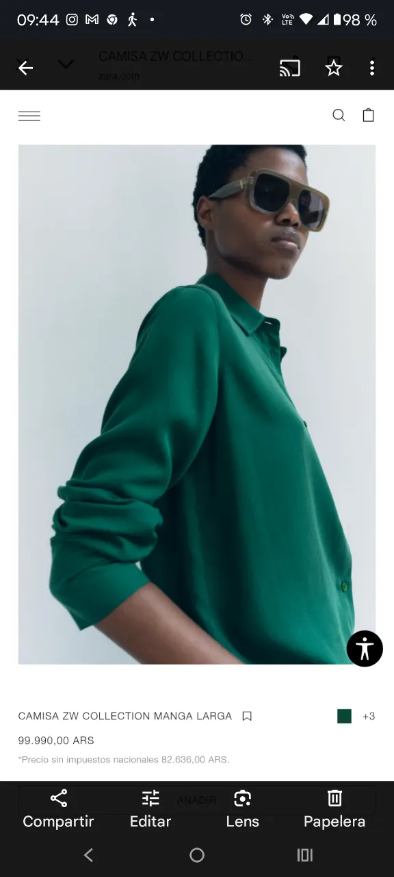 Camisa Zara - imagen 3