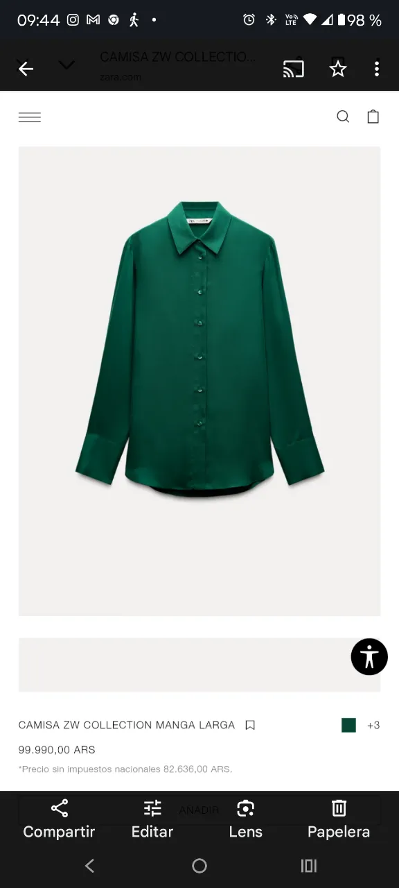Camisa Zara - imagen 5
