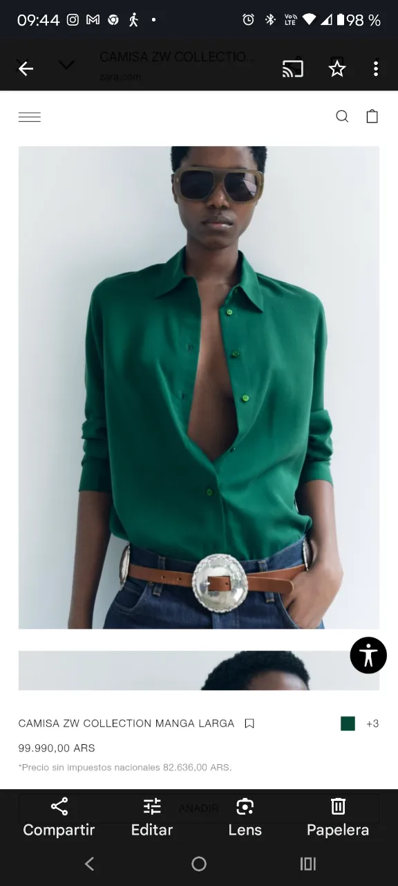 Camisa Zara - imagen 2