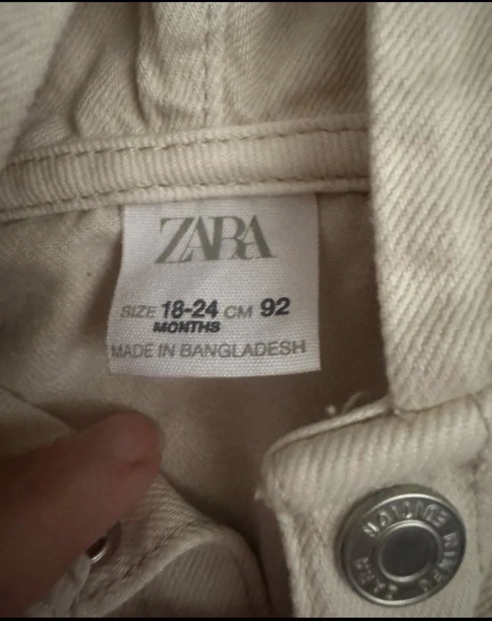Campera de jean Zara Baby miniatura 2