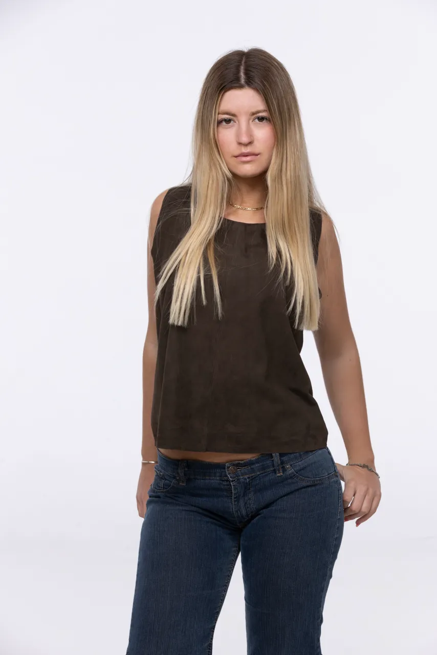 Musculosa Cosima leather - imagen 2