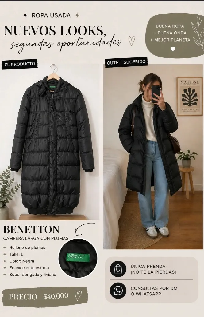 Campera Benetton - imagen 1