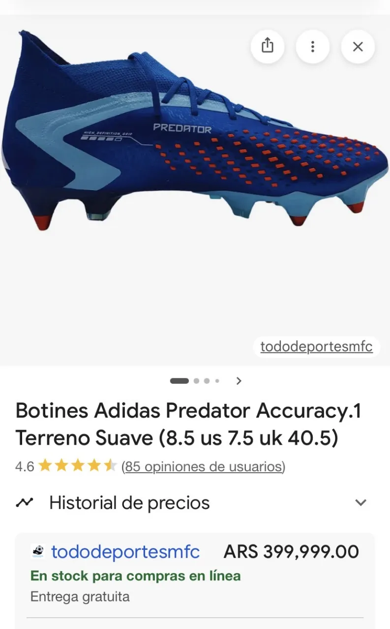 Botines adidas miniatura 5