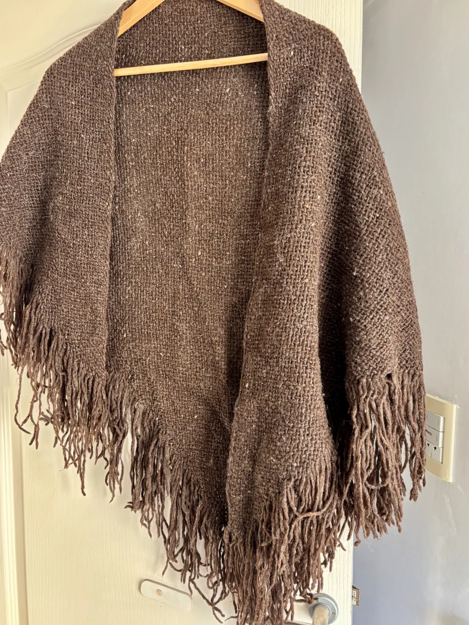 Poncho Lana natural - imagen 1