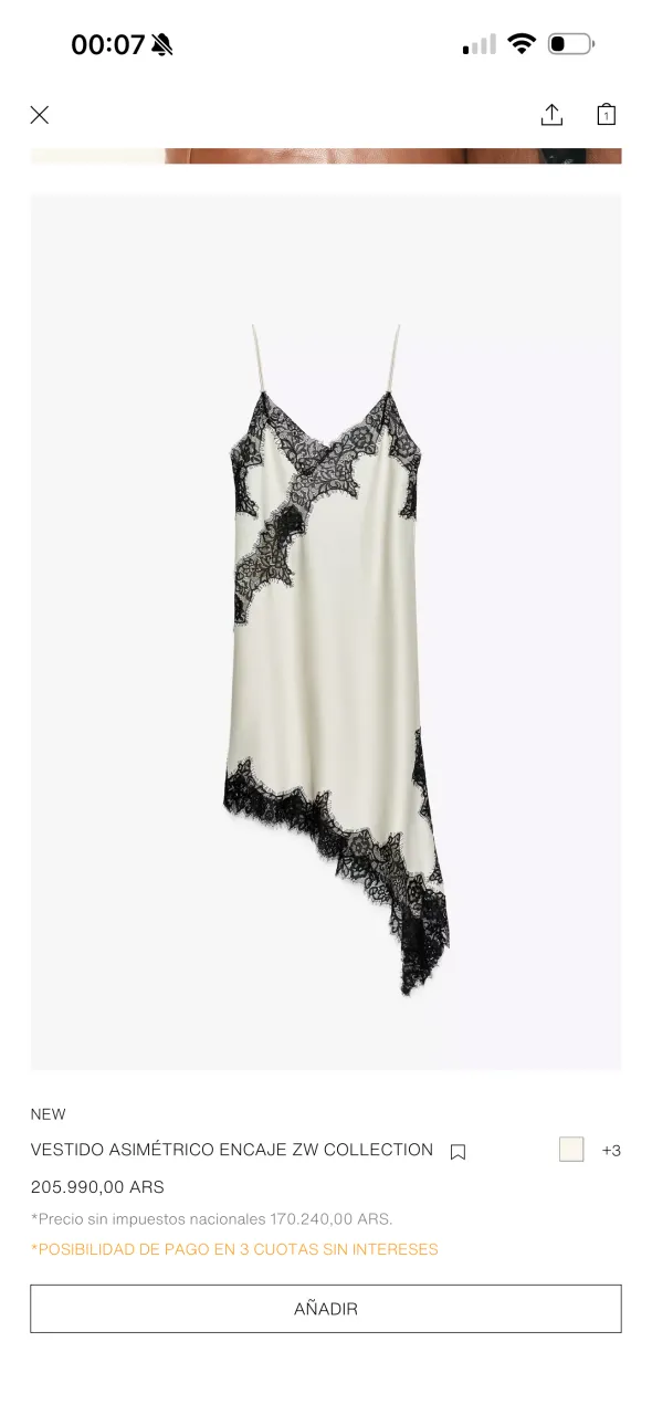 Vestido Zara - imagen 1